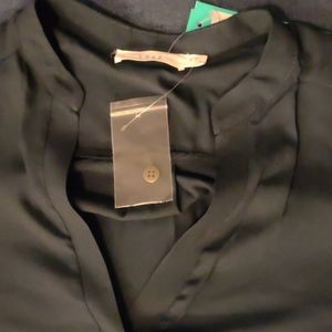 Warren split neck blouse